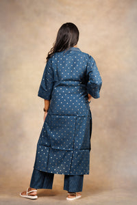 Teal Blue - Roman Silk - Co-ord Set