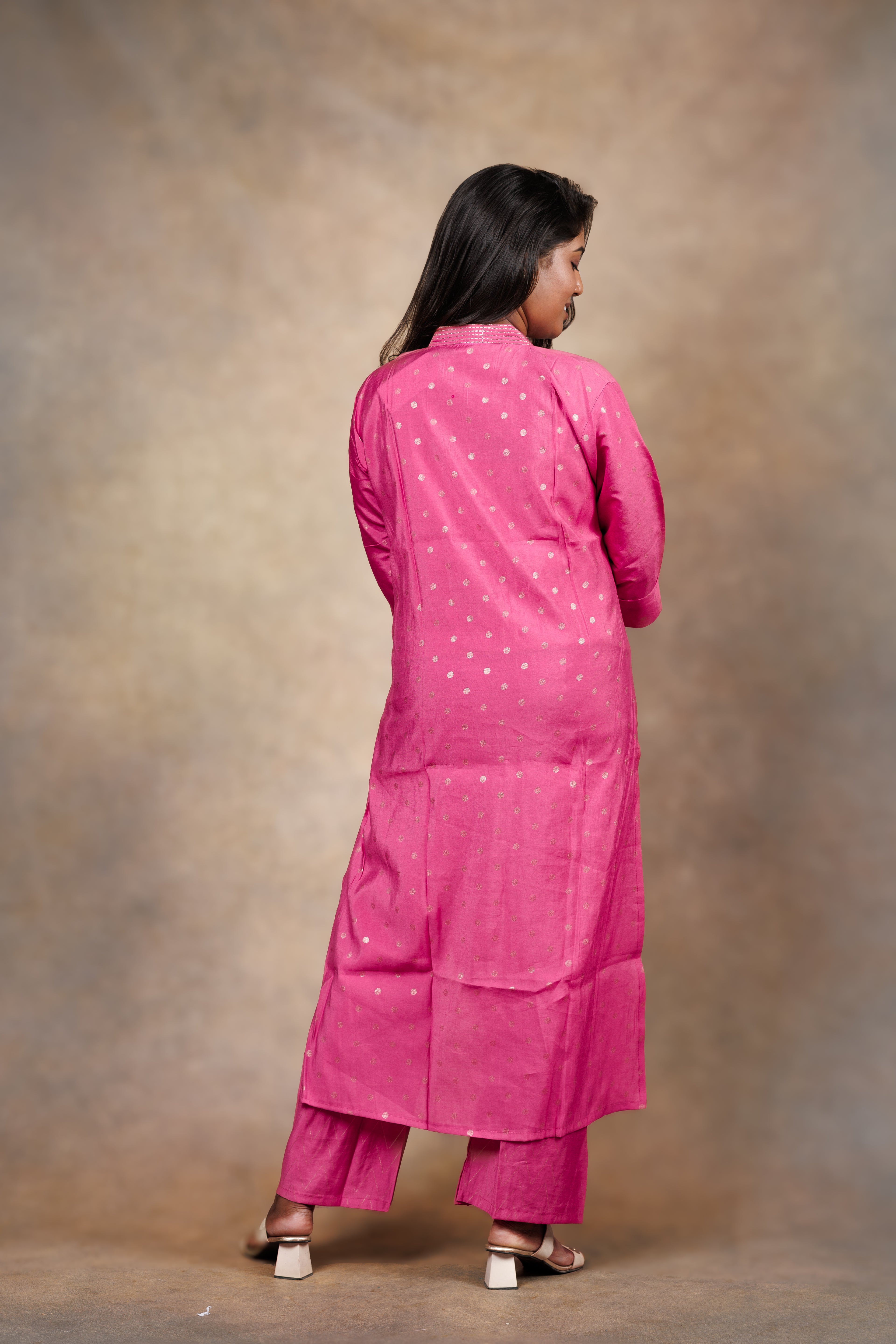 Baby Pink - Roman Silk Co-ord Set