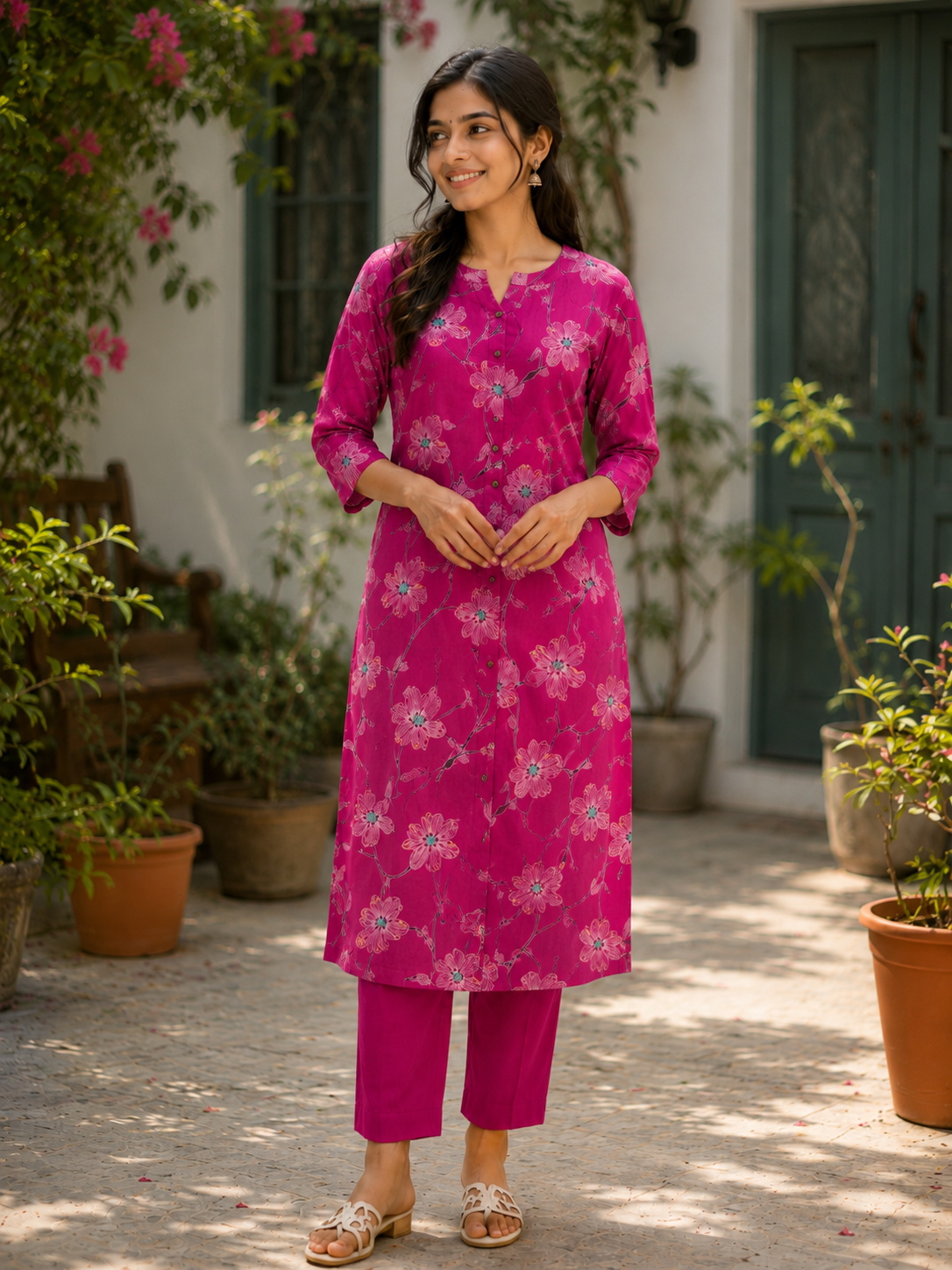 Rani Pink Floral Co-ords