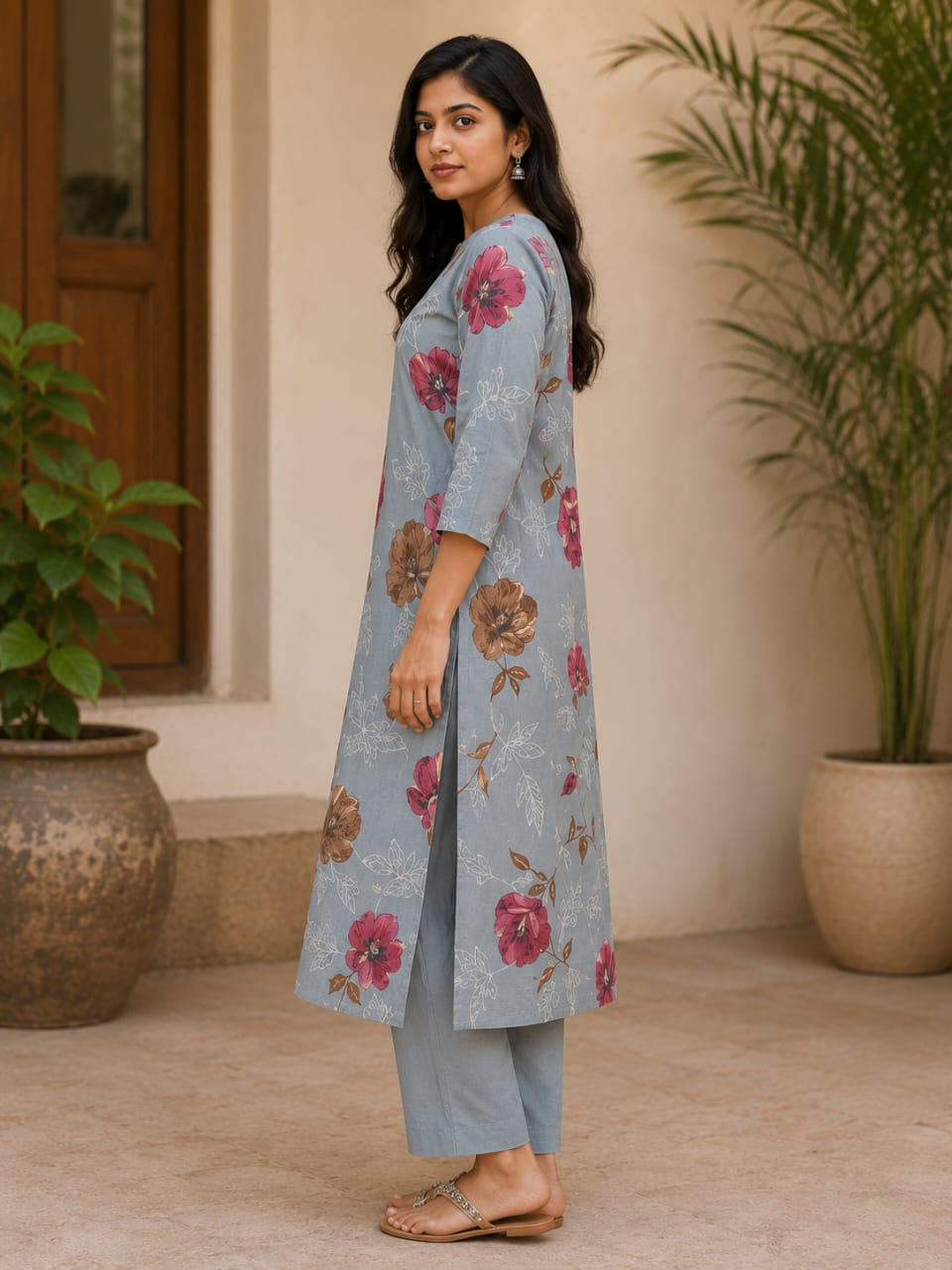 Bloom Grey Co-ord Set