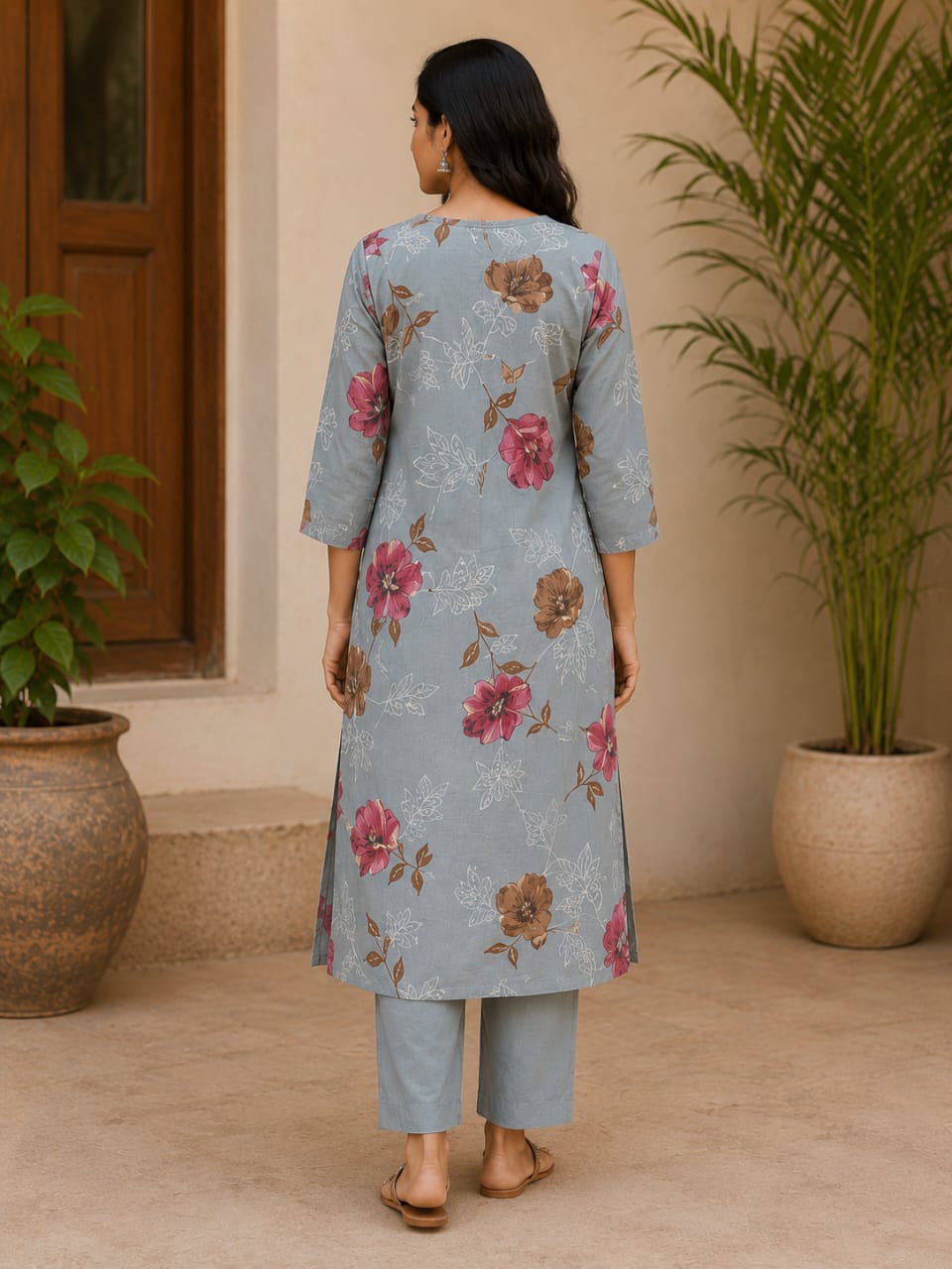 Bloom Grey Co-ord Set