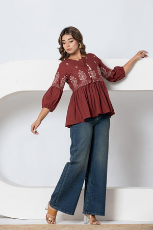 Frock-Style Short Kurti