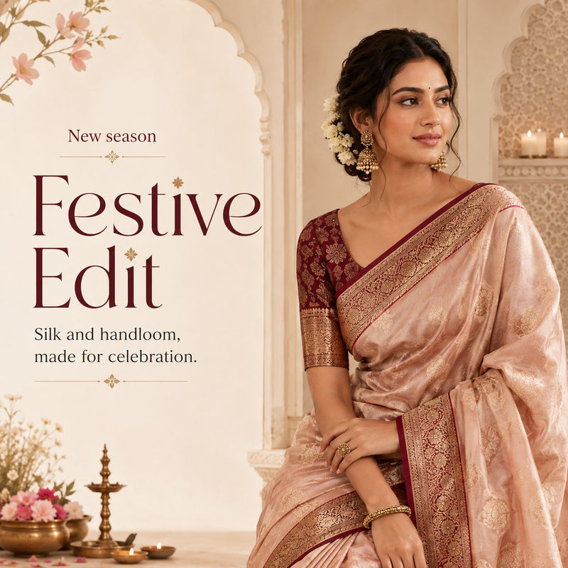 Festive Edit — silk and handloom by AJ FITS