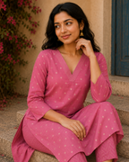 Baby Pink - Roman Silk Co-ord Set