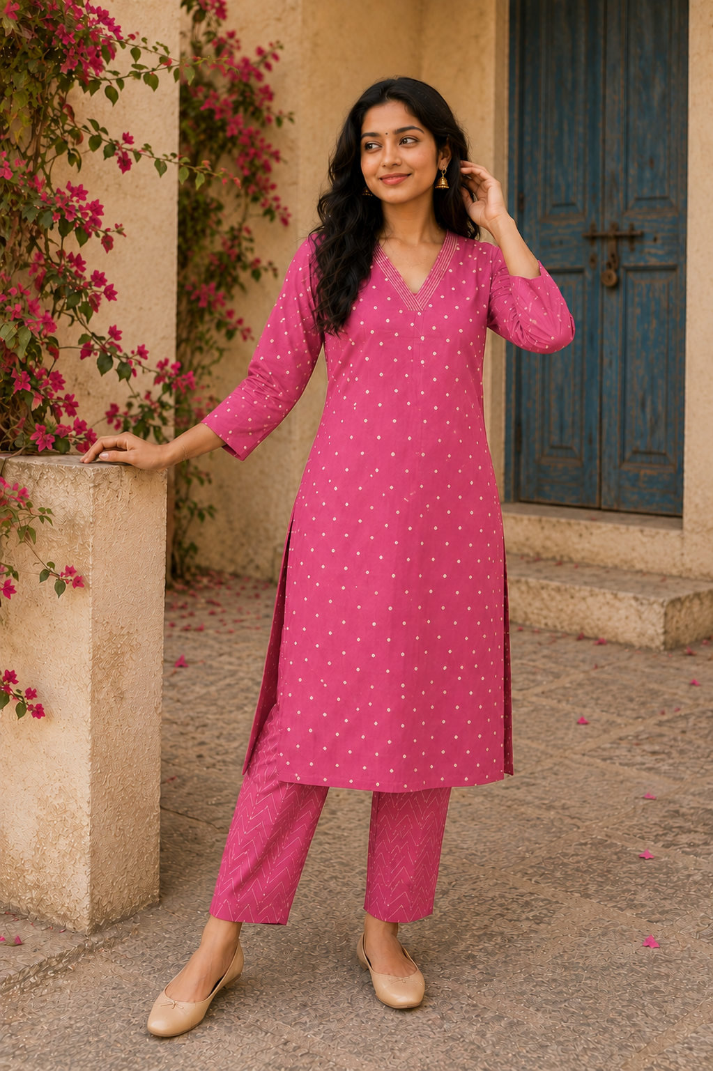 Baby Pink - Roman Silk Co-ord Set