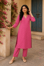 Baby Pink - Roman Silk Co-ord Set