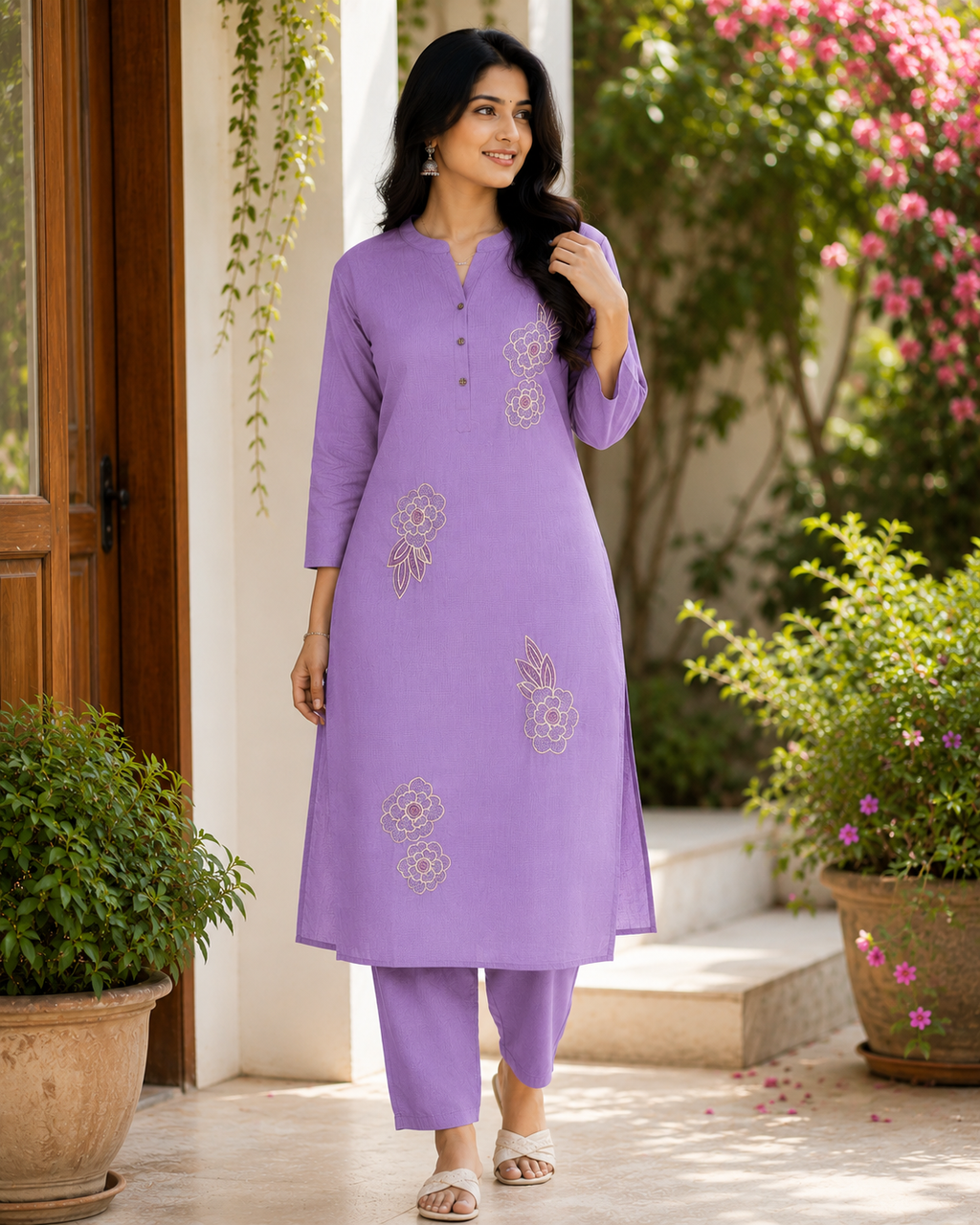 Lavendar Floral Co-ord Set