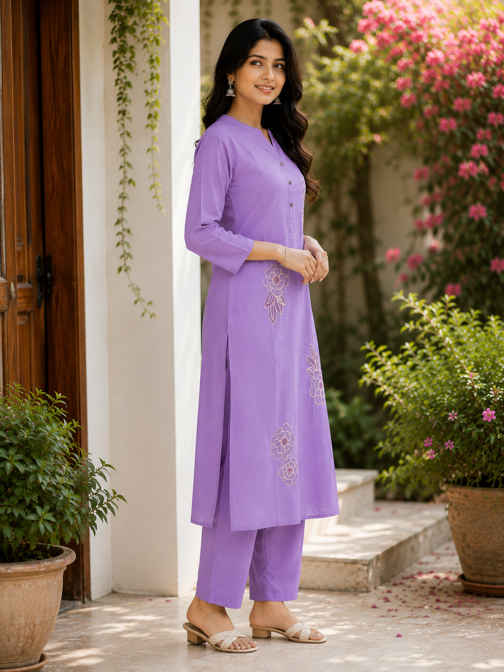 Lavendar Floral Co-ord Set
